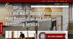 Desktop Screenshot of clarkecontractors.com